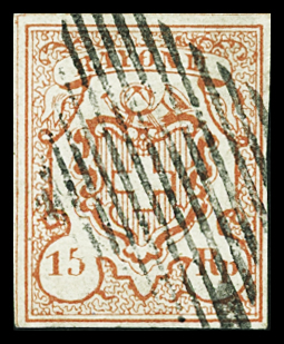 Type 2 ringsum gut bis sehr gut gerandet, mit schwarzer