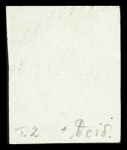 Type 2 ringsum gut bis sehr gut gerandet, mit schwarzer