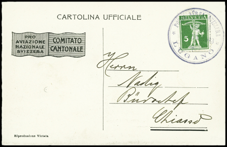 1913 (8. Juni) Flugtag Lugano, Offizielle "Per la Patria"