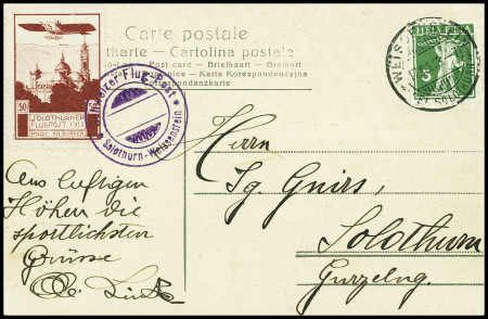 1913 (17. Aug.) Flugtag Solothurn, Flugspendemarke