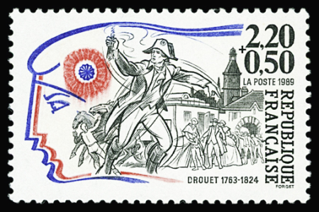 N°2569 2f20+50c Drouet, spectaculaire variété couleur