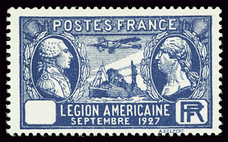 N°245b 1f50 Légion américaine, variété sans la valeur,