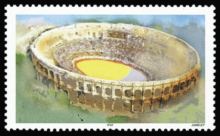 N°3470a 0,46€ Arènes de Nîmes, variété valeur faciale