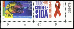N°2916 2f80 lutte contre le SIDA, variété piquage à