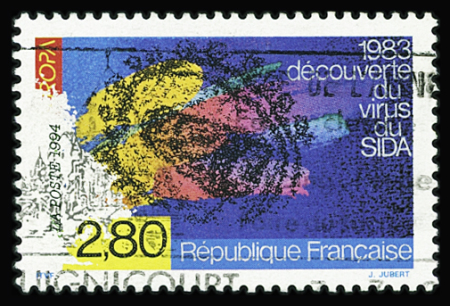 N°2878 2f80 Europa - Virus du SIDA, variété unique