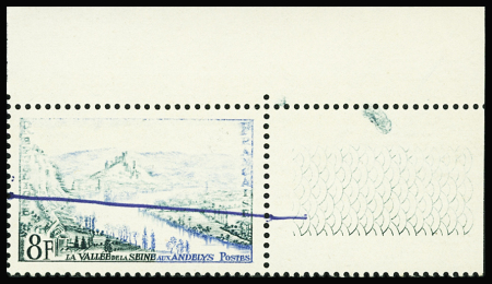 N°977 les Andelys, variété impression très défectueuse,