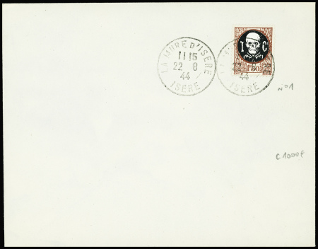 Libération La Mure d'Isère n°1, 1F50 avec médaillo