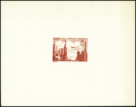 Poste aérienne : projet de timbre non émis : 500F