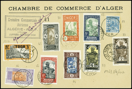12/1 - 1/3. 1936 Croisière Commerciale Algérie - A