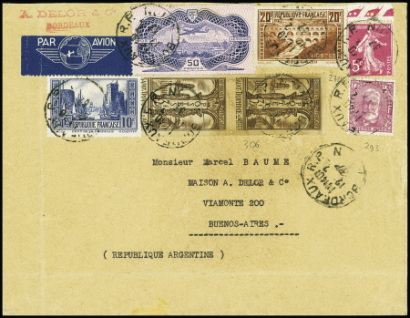 PA n°15, 50F burelé + 278B + 293 + 306 + 261 + 262