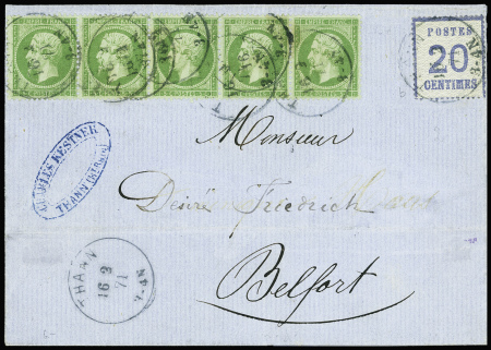 Affranchissement Mixte du 16 décembre 71 / Als n° 