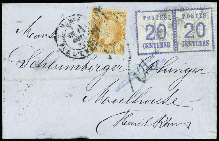 N°31 40c orange, obl étoile 4 + CAD "Paris R. d'En