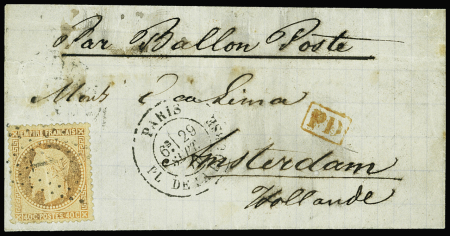 N°31 obl étoile 1 + CAD "Paris PL. de la Bourse" (