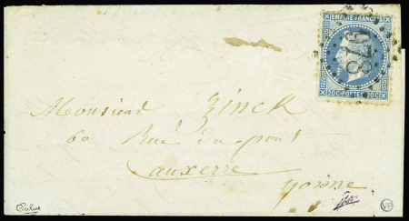 N°29 obl GC 978 (Chaumont en Bassigny) sur pli con