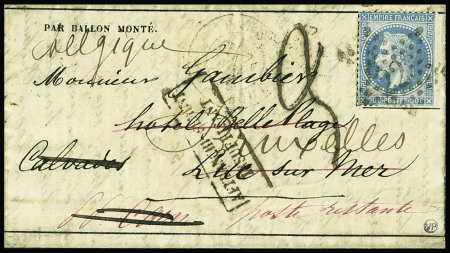 N°29 obl étoile 22 + CAD "Paris rue Taitbout" (7 n