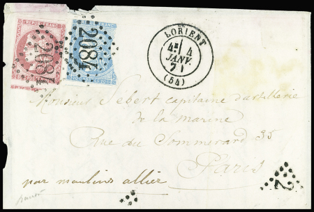 N°49 (TB) + 45 (def) obl GC 2084) + T17 "Lorient (