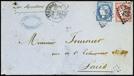 N°44 + 49 obl GC 532 + T17 "Bordeaux" (29 dec 70) 