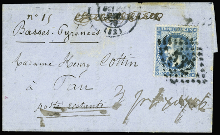 N°29 obl GC 532 + T17 "Bordeaux" (22 dec 70) sur l