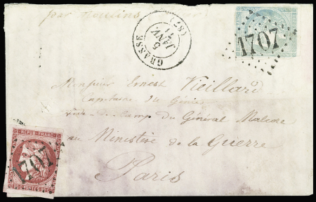 N°45 + 49 (touché) obl GC 1007 + T17 "Grasse (27)"