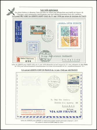 SONDERFLÜGE und FREMDEFLÜGE : Sammlung 54 Belege zwischen