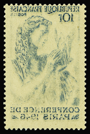 N°762 10f. Colombe, très belle variété recto verso,