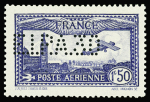 N°6c 1f.50 outremer, perforation EIPA30, neuf **. Signé
