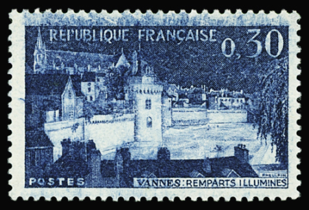 N°1333 Vannes, spectaculaire variété d'essuyage, neuf