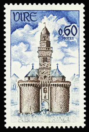 N°1500 Vire, variété légende REPUBLIQUE FRANCAISE quasi