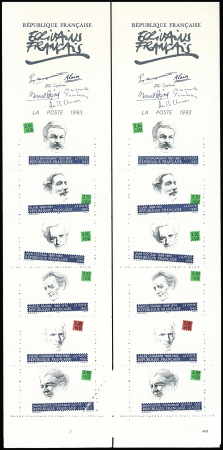 N°2805 Carnet personnages célèbres (1993), variété
