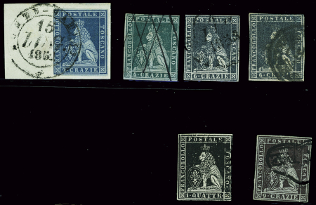 1851-52 Wmk Crown, small selection of very fine examples