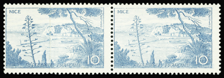 N°1038a Nice, variété impression sur raccord, neuf