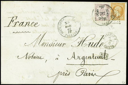 ALEXANDRIE Affranchissement mixte avec France n°23