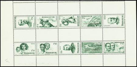 Bloc-feuillet complet avec les n°308A à 309F + PA 63A