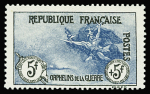 N°155 5f +5f Orphelins de guerre, bon centrage, très
