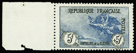 N°155 5f +5f Orphelins de guerre, bon centrage, bdf,