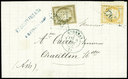 AIN Rare GC 2763 en bleu sur n°38 +56 +T17 Oyonnnax