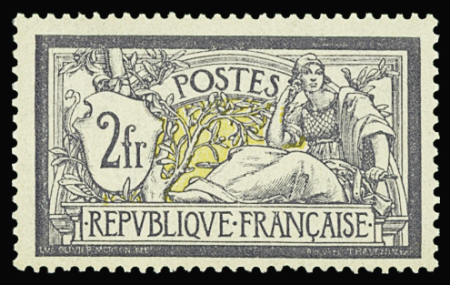N°122 Merson, 2f violet et jaune, neuf **,  très frais,