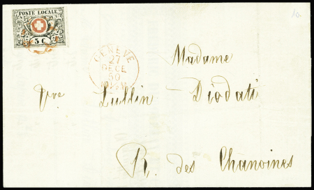 Waadt 5C farbfrisch, oben berührt sonst gut gerandet,