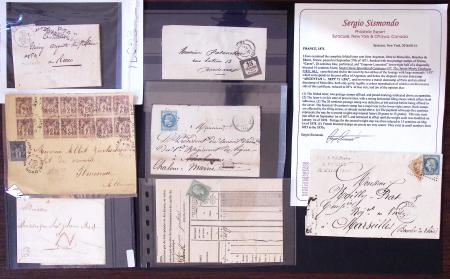 1789-1935, Ensemble de lettres préphila, classiques,