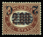 1878 Provisional issue 2C. on 2L lake, with INVERTED