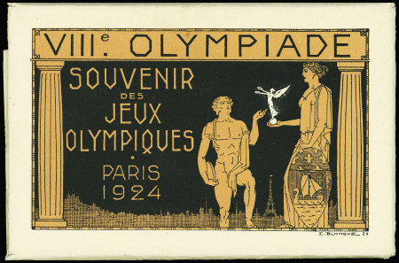 Jeux Olympiques 1924 : série des 8 cartes postales
