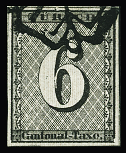 6Rp (Type III) senkrechte Untergrundlinien, farbfrisch