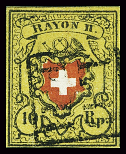 Type 28 U/G???, farbintensiv und gut bis überrandig,