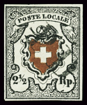 Type 20 mit Kreuzeinfassung, farbintensiv und ringsum