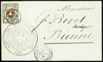 Type 36 mit Kreuzeinfassung, farbfrisch und ringsum