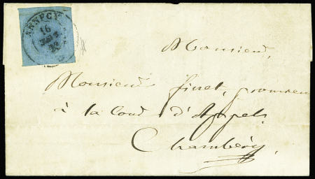 ANNECY 1854 Càd sarde Annecy * sur n°5 de Sardaigne