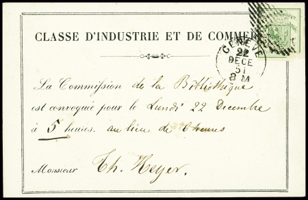 Genfer Ausschnitt, recht unten beschädigt sonst sehr