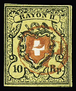 Type 31 A2/LU vierseitig gut gerandet entwertet mit