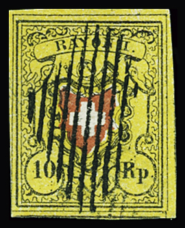 Type 8 E/LO enormrandig, mit schwarzer Raute, Befund