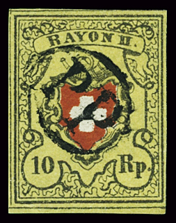 Type 36 A2/RO, breitrandig, mit PP im Oval von Meiringen